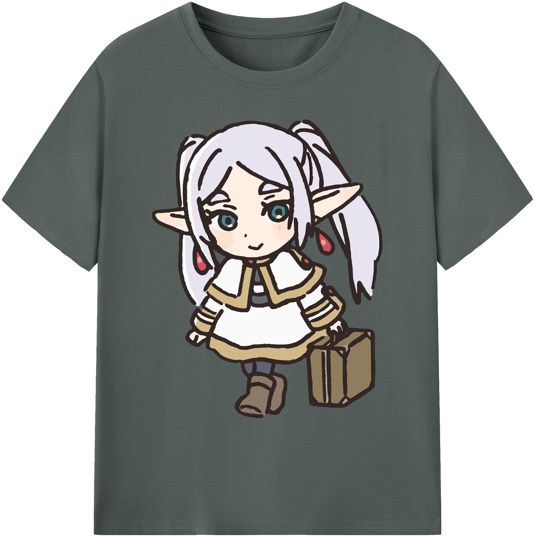 （画像用） 葬送のフリーレン Frieren 綿100％ メンズ半袖Tシャツ｜肌触りやわらか＆通気性